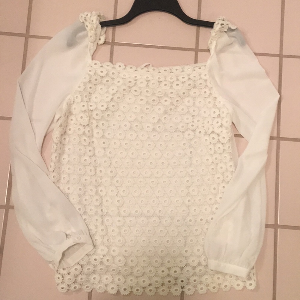 White chiffon blouse